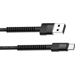 Дата кабель USB 2.0 AM to USB-C 1.0m 2.4А black ColorWay (CW-CBUC063-BK)