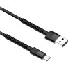 Дата кабель USB 2.0 AM to USB-C 1.0m 2.4А black ColorWay (CW-CBUC063-BK)
