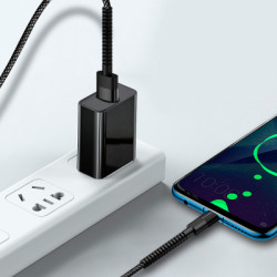 Дата кабель USB 2.0 AM to USB-C 1.0m 2.4А black ColorWay (CW-CBUC063-BK)