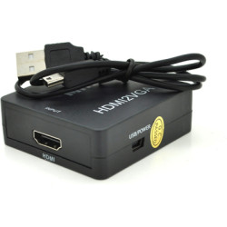 Перехідник HDMI F to VGA F 720P/1080P black Voltronic (YT-CM-HDMI/VGA-B)