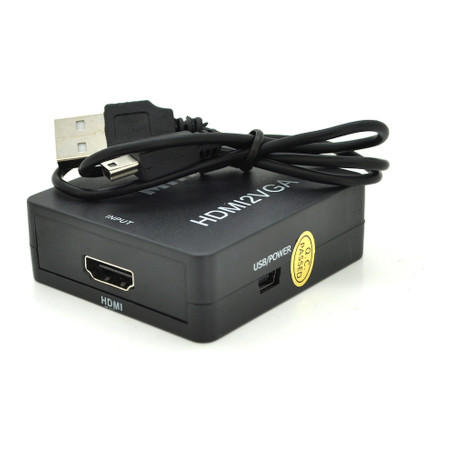 Перехідник HDMI F to VGA F 720P/1080P black Voltronic (YT-CM-HDMI/VGA-B)