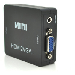 Перехідник HDMI F to VGA F 720P/1080P black Voltronic (YT-CM-HDMI/VGA-B)