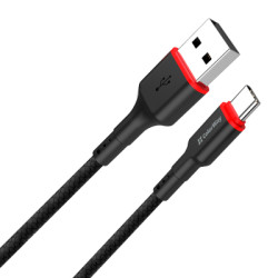 Дата кабель USB 2.0 AM to USB-C 1.0m 2.4А black ColorWay (CW-CBUC064-BK)