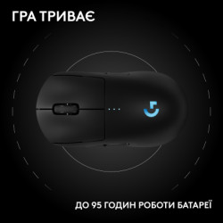 Мишка Logitech G Pro 2 Lightspeed Wireless Black (910-007295)