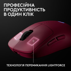 Мишка Logitech G Pro 2 Lightspeed Wireless Magenta (910-007309)
