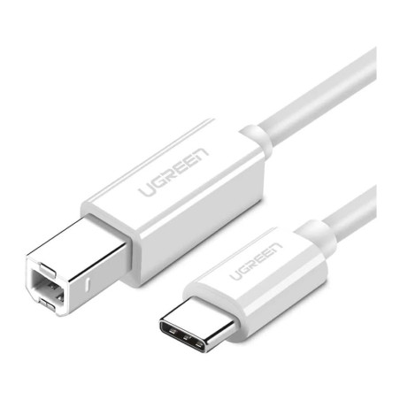 Кабель для принтера Ugreen USB-C 2.0 to BM 1.5m white (40417)