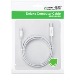 Кабель для принтера Ugreen USB-C 2.0 to BM 1.5m white (40417)