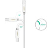 Кабель для принтера Ugreen USB-C 2.0 to BM 1.5m white (40417)