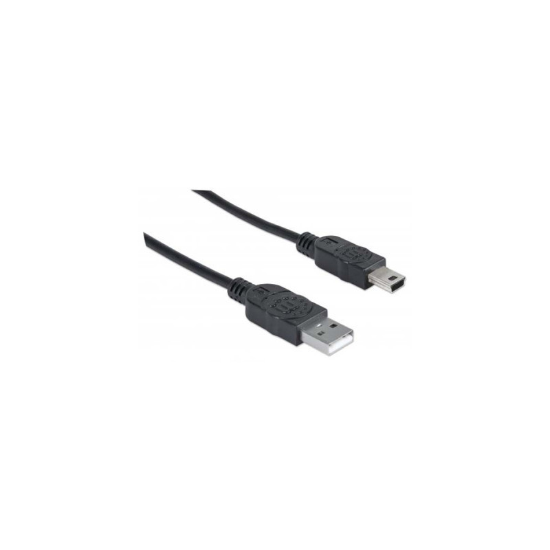 Дата кабель USB 2.0 AM to Mini 5P 1.8m Manhattan (333375)