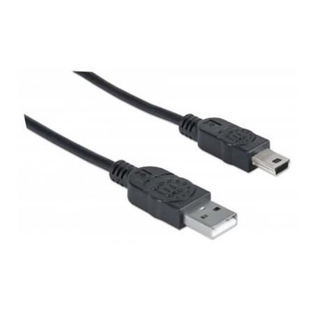 Дата кабель USB 2.0 AM to Mini 5P 1.8m Manhattan (333375)