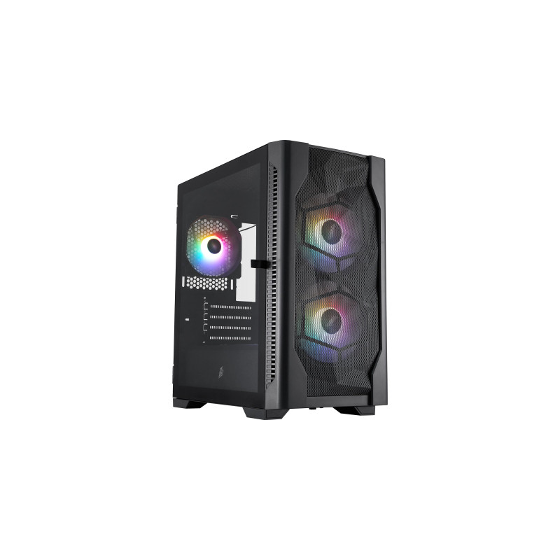 Корпус для ПК 1stPlayer D4-M-BK-2F1P-1F1