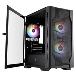 Корпус для ПК 1stPlayer D4-M-BK-2F1P-1F1