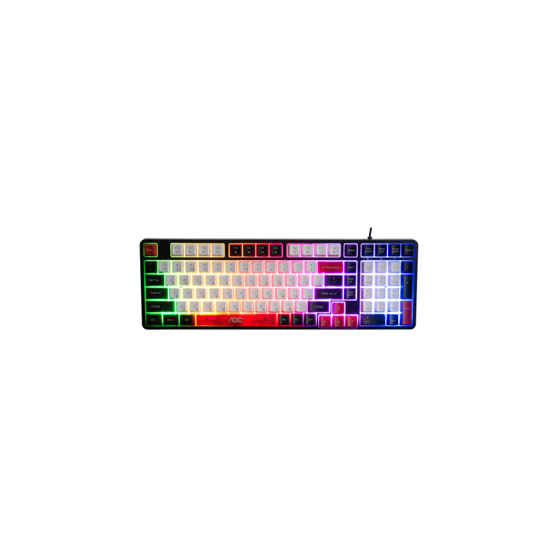 Клавіатура AOC GK116H1 LED USB UA White/Red/Black (GK116H1/97)