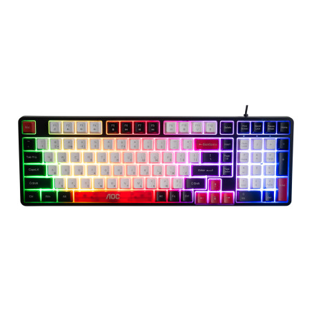 Клавіатура AOC GK116H1 LED USB UA White/Red/Black (GK116H1/97)