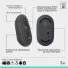 Комплект Logitech POP Icon Combo Bluetooth UA Graphite (920-013156)