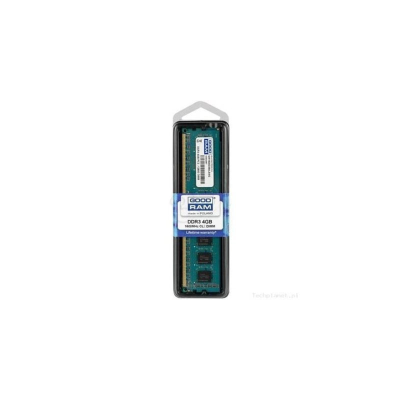 Модуль пам'яті для комп'ютера DDR3 4GB 1600 MHz Goodram (GR1600D364L11S/4G)