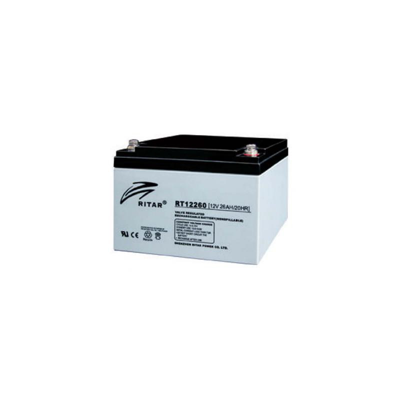 Батарея до ДБЖ Ritar AGM RT12260, 12V-26Ah (RT12260)