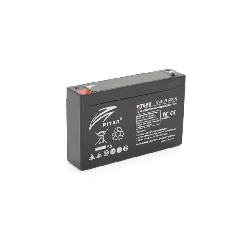 Батарея до ДБЖ Ritar AGM RT680, 6V-8Ah (RT680B)