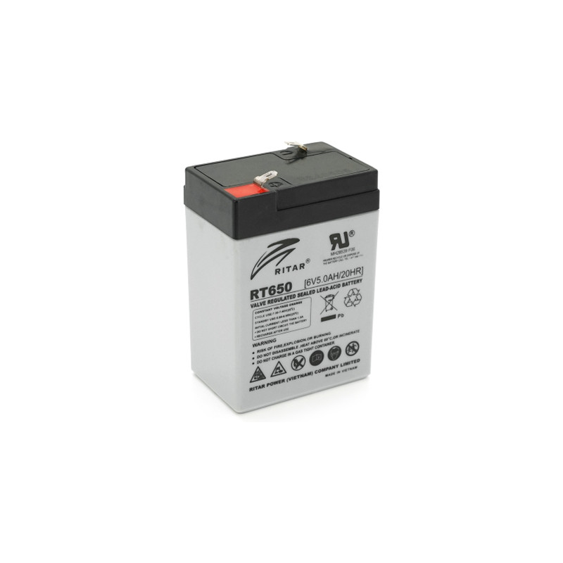 Батарея до ДБЖ Ritar AGM RT650, 6V-5Ah (RT650)