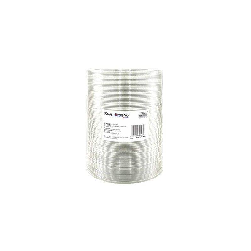 Диск CD SmartDisk PRO CD-R 700MB 52X White InkJet Printable WRAP(23-118 мм) 10 (69828)