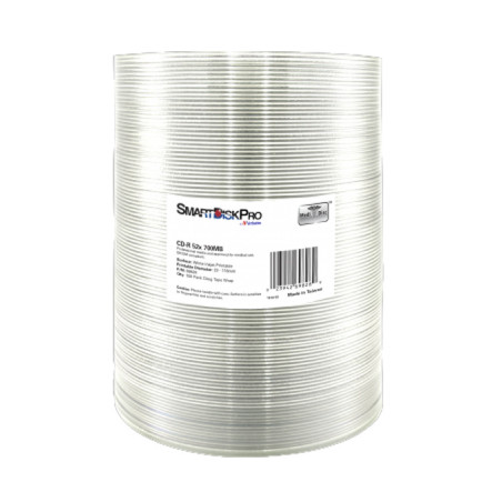 Диск CD SmartDisk PRO CD-R 700MB 52X White InkJet Printable WRAP(23-118 мм) 10 (69828)
