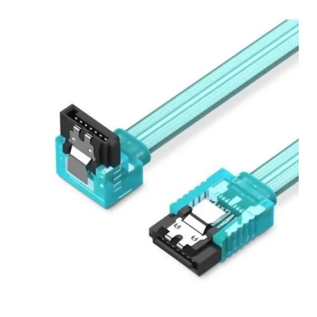 Кабель для передачі даних SATA 3.0 7pin F/F 0.5m L Blue Vention (KDDSD)