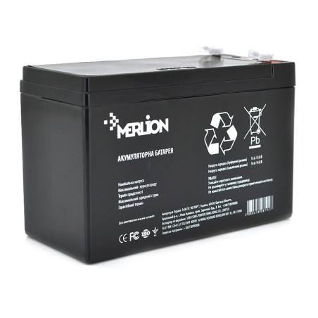 Батарея до ДБЖ Merlion GP1290F2B 12V-9Ah (GP1290F2B)