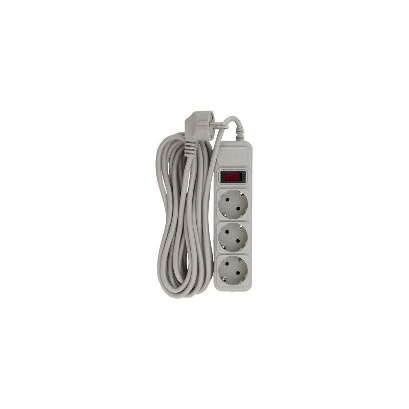 Мережевий фільтр живлення Patron EXT-PN-SP-1035-GR, 5m Gray (EXT-PN-SP-1035-GR)