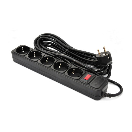 Мережевий фільтр живлення Patron EXT-PN-SP-16510 10m Black (EXT-PN-SP-16510)