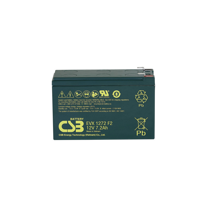 Батарея до ДБЖ CSB EVX1272F2 12V 7.2Ah (EVX1272F2)
