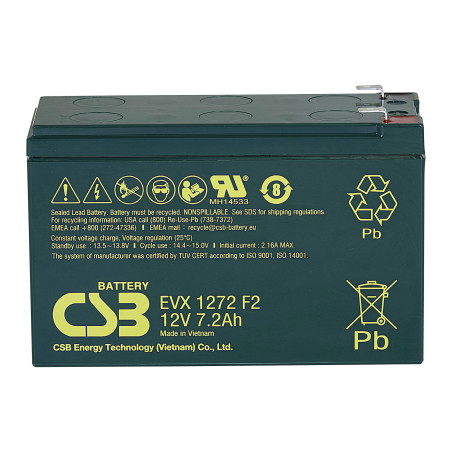 Батарея до ДБЖ CSB EVX1272F2 12V 7.2Ah (EVX1272F2)