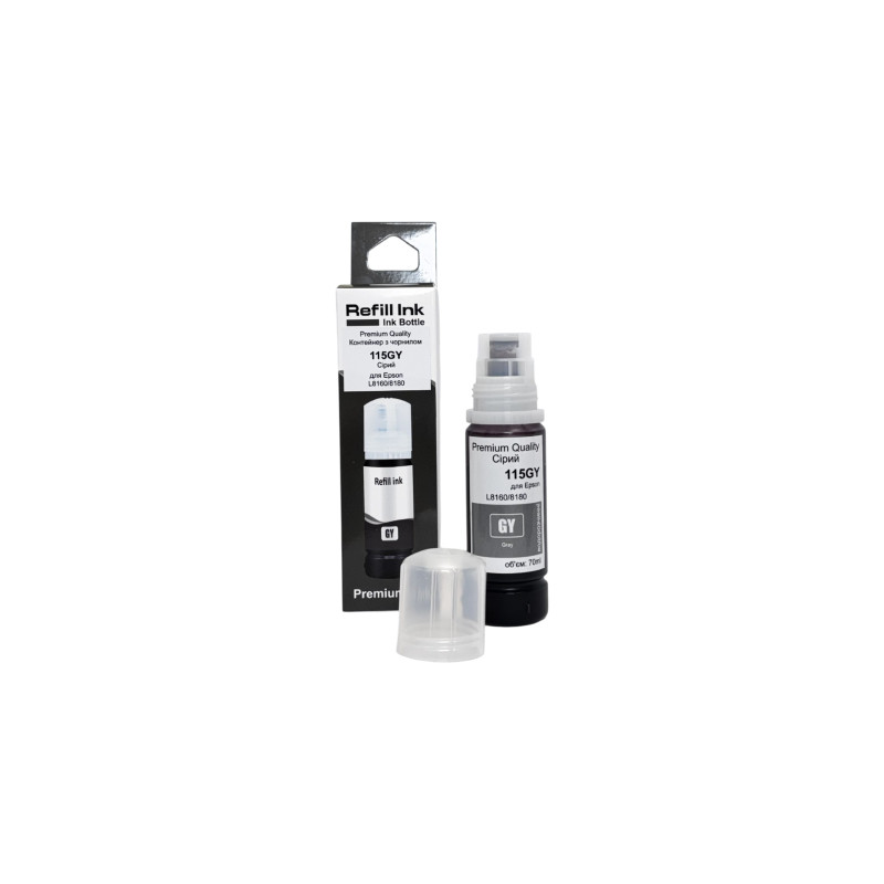 Чорнило Premium Quality Epson 115 70мл Gray C13T07D54A SmartFill (70264910)