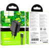 Зарядний пристрій HOCO CS23A USB-C PD30W + 1xUSB QC3.0 + cable USB-C to Lightning black (6942007609951)