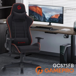 Крісло ігрове GamePro GC575FB Fabric Size L Black/Red (GC575FB)