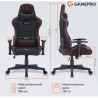 Крісло ігрове GamePro GC575FB Fabric Size L Black/Red (GC575FB)