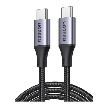 Дата кабель USB-C to USB-C 1.0m 240W US535 space gray Ugreen (15311)