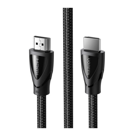 Кабель мультимедійний HDMI M to HDMI M 1.5m braided HD140 black Ugreen (80402)