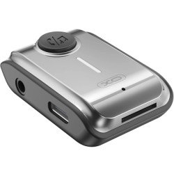 Bluetooth трансмітер XO BCC15 Bluetooth V5.3 AUX 3.5 мм/Type-C/TF Grey (BCC15.tarnish)
