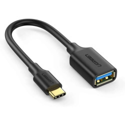 Перехідник OTG USB 3.0 AF to USB-C US154 black Ugreen (30701)