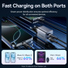 Зарядний пристрій Vention 2xUSB-C PD45W GaN transparent gray (FCFH0-EU)