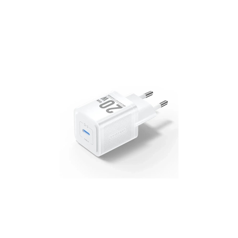 Зарядний пристрій Vention USB-C PD20W GaN white (FEPW0-EU)