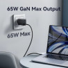 Зарядний пристрій Vention 2xUSB-C PD65W + 1xUSB QC3.0 60W GaN white (FERW0-EU)
