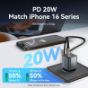 Зарядний пристрій Vention USB-C PD20W GaN gray (FEVH0-EU)