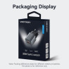 Зарядний пристрій Vention 1xUSB-C PD30W + 1xUSB QC3.0 18W GaN gray (FEWH0-EU)