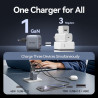 Зарядний пристрій Vention 2xUSB-C PD70W + 1xUSB QC3.0 22.5W GaN gray (FEXH0-EU)
