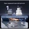 Зарядний пристрій Vention 1xUSB-C PD70W + 1xUSB QC3.0 22.5W GaN + cable USB-C to USB-C 1.0m 5A gray (TZ-FCGH0-EU)