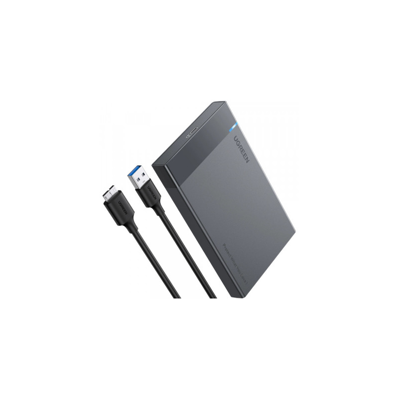 Кишеня зовнішня Ugreen USB 3.0 to M.2 SATA SSD US221 black (30848)