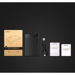 Кишеня зовнішня Ugreen USB 3.0 to M.2 SATA SSD US221 black (30848)