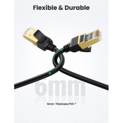 Патч-корд 2м, F/FTP cat 7 RJ-45 black Ugreen (U_11269)