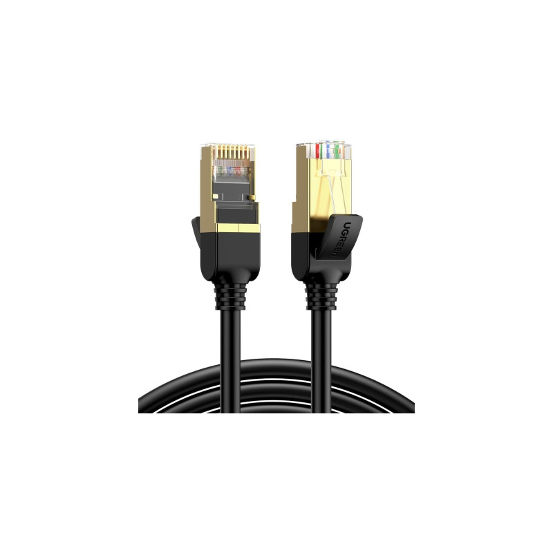Патч-корд 15м, F/FTP cat 7 RJ-45 black Ugreen (U_11274)